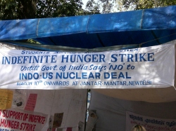 Indefinite Hunger Strike against Indo-US Nuclear Deal